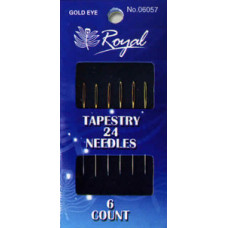 Tapestry 24 (6шт) Набір гобеленових голок для вишивання з золотим вушком Royal (Японія)