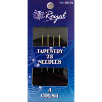 Tapestry 28 (4 шт) Набір гобеленових голок для вишивання з золотим вушком Royal (Японія)