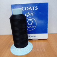Нитки текстуровані Coats Gramax 160/10000м_09700_черный