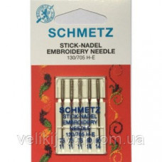 Вишивальні голки Schmetz Embroidery 130/705 He, № 90