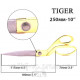 Ножницы закройщика 250мм (10 ''), НС, TIGER, золото. 1250А, 212г
