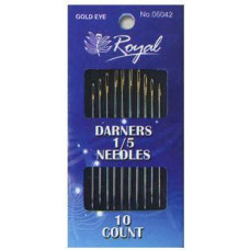 Darners 1/5 (10шт) Набір штопальних голок з золотим вушком Royal (Японія)