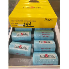 LuxStyle 20/3 500м Джинсові нитки колір №251