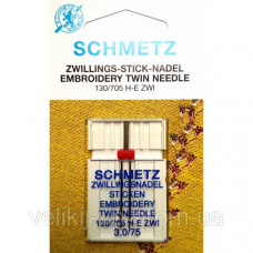 Подвійна голка SchmetzEmbroidery №75/3.0