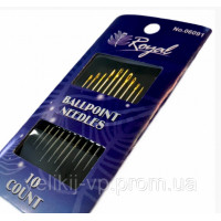 Ballpoint (10шт) Набір голок для шиття з золотим вушком Royal (Японія)