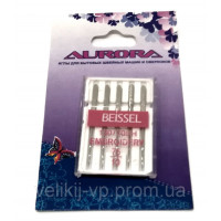 Голки спеціальні для побутових швейних машин Aurora Beissel Embroidery № 75