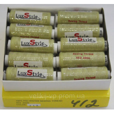 Нитки швейні LuxStyle 40/2-200м (100% поліестер) №412