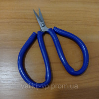 Ножницы для кожи, 125мм, лезвия из углеродистых стали SK5, 58-60 HRC, ручка резина, LDH