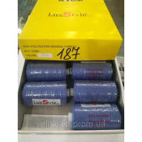 LuxStyle 20/3 500м Джинсові нитки колір №187