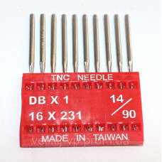 Голки для прямострочных швейних машин TNC Needle DB*1R №90 тонка колба