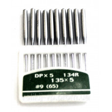 Голки для прямострочных швейних машин Soontex DP*5R №65 (134R) товста колба