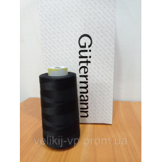 Нитка Gutermann Perma core №120 5000м. col 32002 чорний
