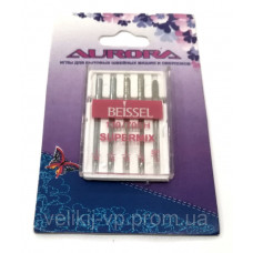 Голки спеціальні для побутових швейних машин Aurora Beissel Supermix № 80-100