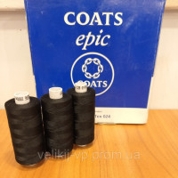 Нитка  COATS EPIK №150 1000 м.чёрный