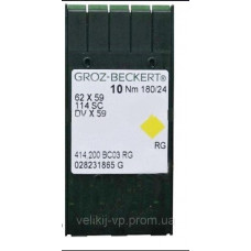 Голка Groz-Beckert 62x59, №180  114SC, DVx59 в упаковці 10 шт