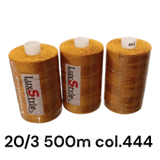LuxStyle 20/3 500м Джинсові нитки колір №444 рудий